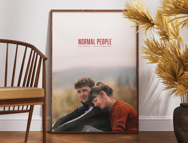 Normal People Poster, Tv Series Poster, Retro Poster, Minimalist Art, Vintage Poster, Wall Decor Idea, Gift for Her, Marianne and Connell 1872835934