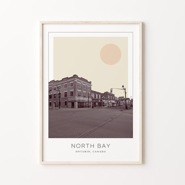 North Bay Poster Print, North Bay Travel Poster, North Bay Minimalistic Wall Art, North Bay, Ontario, Canada 1868248480