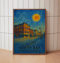 North Bay Poster Print, North Bay Travel Poster, North Bay Van Gogh Style Wall Art, North Bay, Ontario, Canada