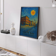 North Bay Poster Print, North Bay Travel Poster, North Bay Van Gogh Style Wall Art, North Bay, Ontario, Canada