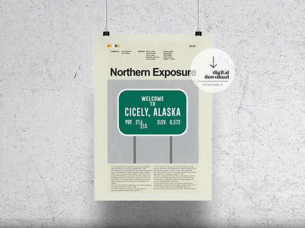 Northern Exposure  Minimalist Movie Poster 1441199388
