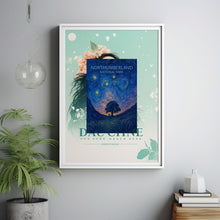 Northumberland National Park Poster, Sycamore Gap Tree, Travel Print, Hadrians Wall Print, Vintage Wall Art, Travel Poster, Gift, UK Travel
