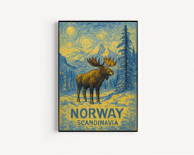 Norway Travel Poster, Norway Scandinavian Poster, Norway Travel Wall Decor, Personalized Travel Poster, Birthday Gifts