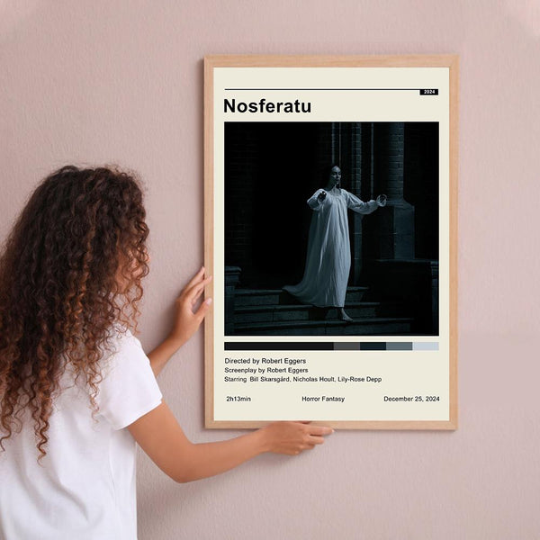 Nosferatu 2024 Vintage Poster Minimalist Movie Poster Wall Art Home Decor Custom Poster Print Personalized Gifts for her him 1833566690