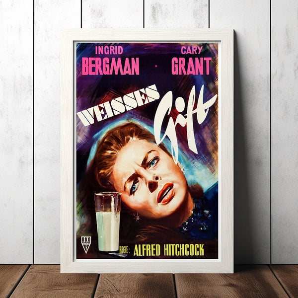 Notorious - German Classic Movie Poster - Film Fan Collectibles - Vintage Movie Poster - Home Decor - Wall Art - Posters Gifts 1681850295