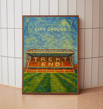 Nottingham Football Poster, City Ground Contemporary Art Print