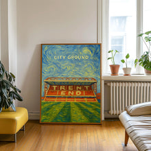 Nottingham Football Poster, City Ground Contemporary Art Print