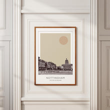 Nottingham Poster Print, Nottingham Travel Poster, Nottingham Minimalistic Wall Art, Nottingham, United Kingdom 1868249676