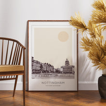 Nottingham Poster Print, Nottingham Travel Poster, Nottingham Minimalistic Wall Art, Nottingham, United Kingdom 1868249676