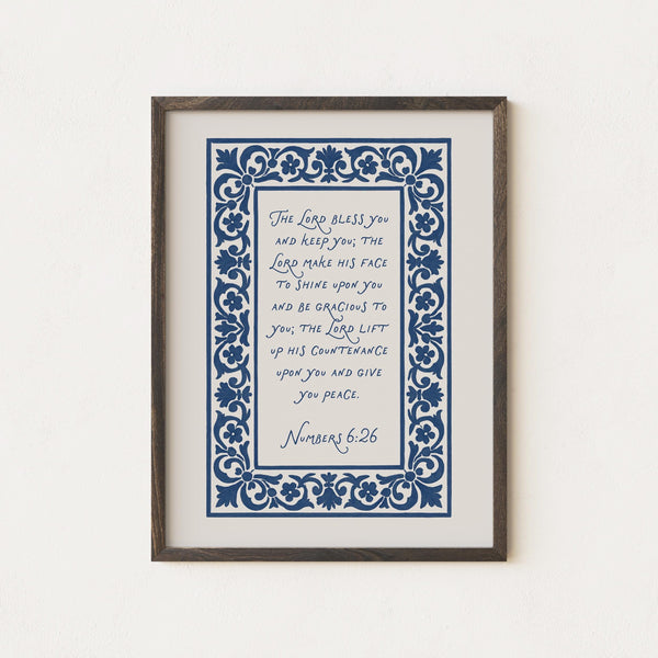 Numbers 6 Print The Lord Bless You, Christian Wall Art (Digital Download JPGs) 4331258864
