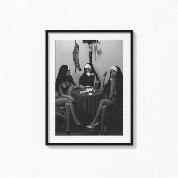 Nuns Cigarette Print, Smoking Nuns, Funny Vintage Black and White Wall Art, Vintage Print, Photography Prints, Museum Quality Print 1620778397