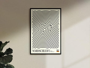 Nurburgring Nordschleife Poster Bauhaus-Inspired Motorsport Art (Minimalist Movie Poster) 1477638021