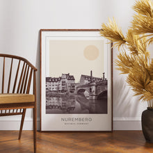 Nuremberg Poster Print, Nuremberg Travel Poster, Nuremberg Minimalistic Wall Art, Nuremberg, Bavaria, Germany 1868247188