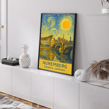 Nuremberg Poster Print, Nuremberg Travel Poster, Nuremberg Van Gogh Style Wall Art, Nuremberg, Bavaria, Germany