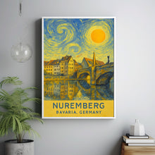 Nuremberg Poster Print, Nuremberg Travel Poster, Nuremberg Van Gogh Style Wall Art, Nuremberg, Bavaria, Germany