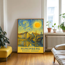 Nuremberg Poster Print, Nuremberg Travel Poster, Nuremberg Van Gogh Style Wall Art, Nuremberg, Bavaria, Germany