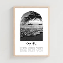 Oahu Travel Poster, Oahu Print, Oahu Wall Art, Travel Print, Hawaii City Art, Oahu Gift, Hawaii Decor  NA20M 4334311318
