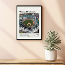 Oakland Coliseum Poster, Oakland Athletics Poster Print, MLB Stadium Poster, Baseball Fan Gift Print