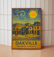 Oakville Poster Print, Oakville Travel Poster, Oakville Van Gogh Style Wall Art, Oakville, Ontario, Canada