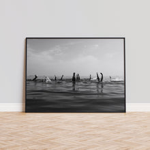 Ocean Print Swimming Poster, Beach House Black and White Wall Art, Vintage Print, Photography Prints, Museum Quality Photo Art Print 1606606070