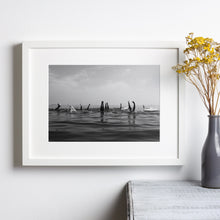 Ocean Print Swimming Poster, Beach House Black and White Wall Art, Vintage Print, Photography Prints, Museum Quality Photo Art Print 1606606070