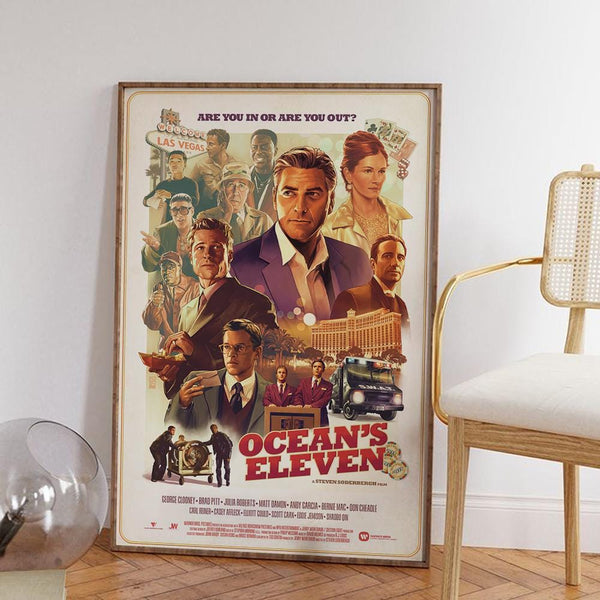 Ocean's Eleven Movie Poster High-Definition Canvas Art Print 4352989095