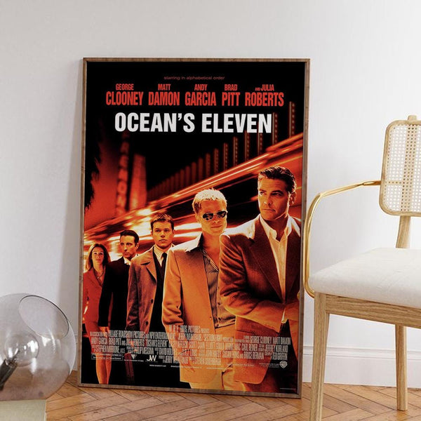 Ocean's Eleven Movie Poster High-Definition Canvas Art Print 4352989095 - Copy