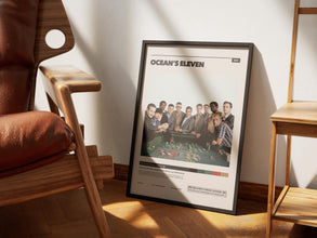 Ocean's Eleven Movie Poster, Film Poster, Wall Art, Retro Poster, Vintage Poster, George Clooney, Brad Pitt, Matt Damon, Gift Idea Poster 1890838789