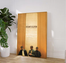 Oceans Eleven Movie Poster, Retro Film, Wall Art, George Clooney, Brad Pitt, Matt Damon 1903820631