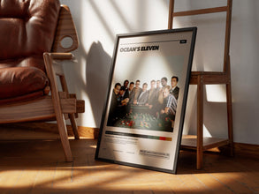 Ocean's Eleven Poster, Movie Wall Art, Retro Film, George Clooney, Brad Pitt 1890236386