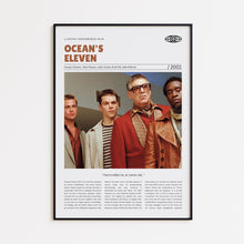 Ocean's Eleven, Steven Soderbergh, Retro Movie Poster, Custom Movie Poster 4421169974