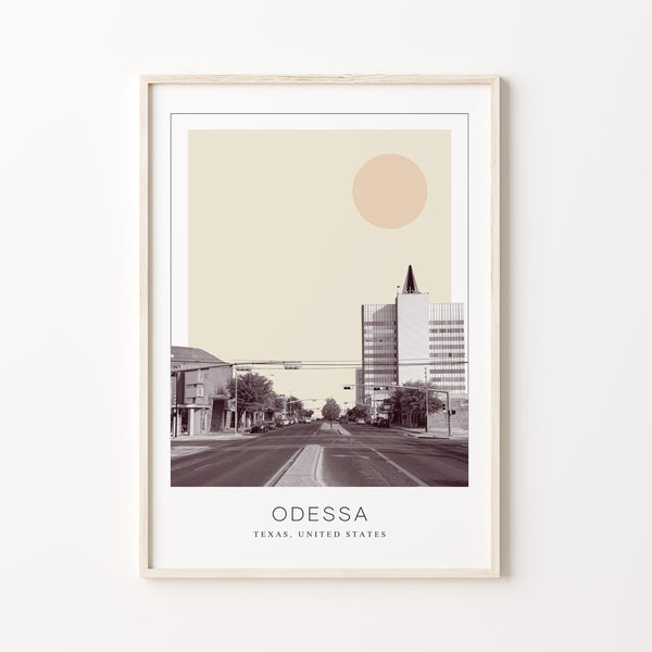 Odessa Poster Print, Odessa Travel Poster, Odessa Minimalistic Wall Art, Odessa, Texas, United States 1868247168