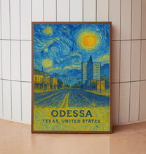 Odessa Poster Print, Odessa Travel Poster, Odessa Van Gogh Style Wall Art, Odessa, Texas, United States