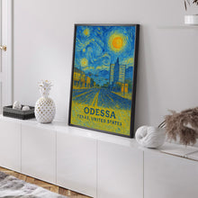 Odessa Poster Print, Odessa Travel Poster, Odessa Van Gogh Style Wall Art, Odessa, Texas, United States