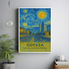 Odessa Poster Print, Odessa Travel Poster, Odessa Van Gogh Style Wall Art, Odessa, Texas, United States