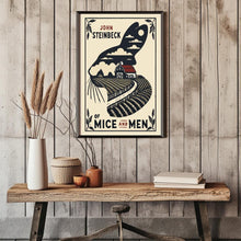Of Mice and Men Book Cover, John Steinbeck, Poster, Wall Art, Classic Literature, Modern Design, Minimalist Print, Retro Vintage Art 1777418238