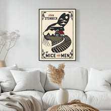 Of Mice and Men Book Cover, John Steinbeck, Poster, Wall Art, Classic Literature, Modern Design, Minimalist Print, Retro Vintage Art 1777418238