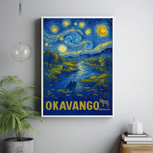 Okavango Delta Travel Poster - Botswana Wall Art Print, Africa Illustration Artwork, Home & Office decor, Gift idea, Moremi Travel print