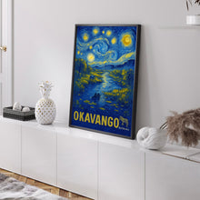 Okavango Delta Travel Poster - Botswana Wall Art Print, Africa Illustration Artwork, Home & Office decor, Gift idea, Moremi Travel print