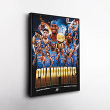 Oklahoma City Thunder 2025 NBA Champions Canvas – Basketball Fan Wall Decor 4324848801