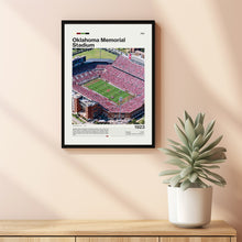 Oklahoma Sooners Stadium Art Print NCAA Football Fan Gift