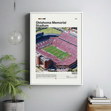 Oklahoma Sooners Stadium Art Print NCAA Football Fan Gift