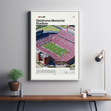 Oklahoma Sooners Stadium Art Print NCAA Football Fan Gift