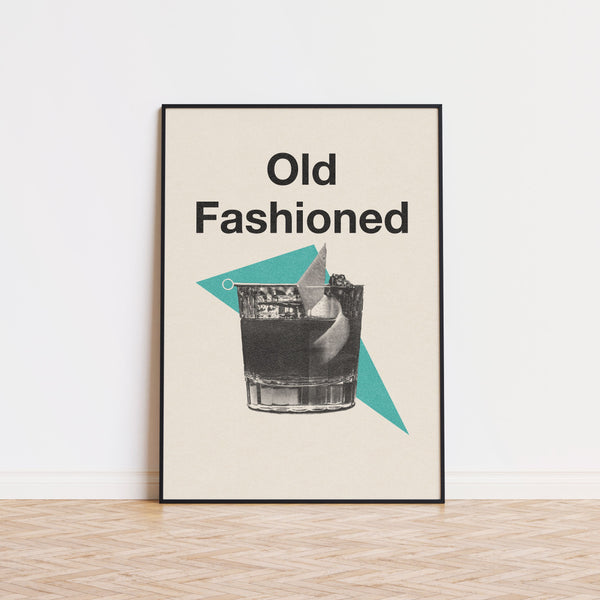 Old Fashioned Cocktail Minimalist Poster  Drinks Poster  Art Deco Poster   Cocktail Wall Art  Housewarming Gift  Bar Decor 1584181471