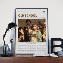 Old School, Todd Phillips, Retro Movie Poster, Custom Movie Poster Print 4421169212