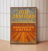 Old Trafford Manchester United Stadium Print – Set of 2 Digital Posters  Man Utd Football Wall Art  Instant Download  Red Devils Gift
