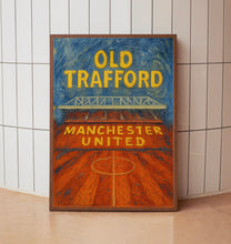 Old Trafford Manchester United Stadium Print – Set of 2 Digital Posters  Man Utd Football Wall Art  Instant Download  Red Devils Gift (2)
