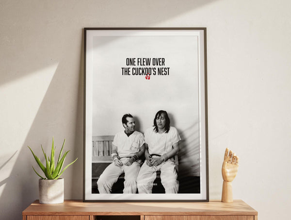 One Flew Over the Cuckoos Nest Movie Poster, Retro Vintage Film, Jack Nicholson 1890742936
