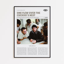 One Flew Over the Cuckoo's Nest, Miloš Forman, Retro Movie Poster, Custom Movie Poster 4421168731