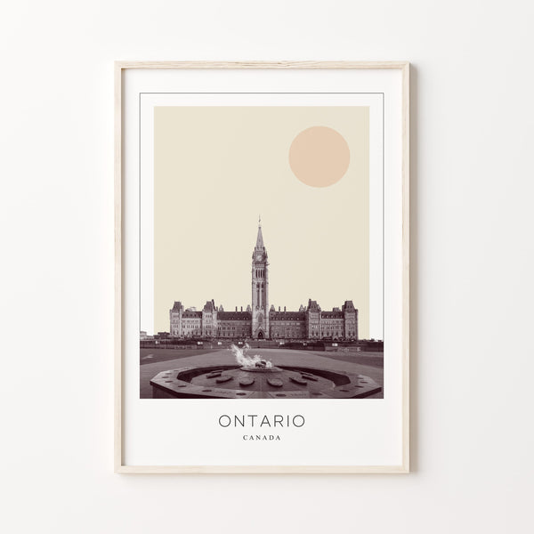 Ontario Poster Print, Ontario Travel Poster, Ontario Minimalistic Wall Art, Ontario, Canada 1868248056